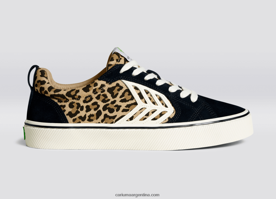 Cariuma D6DR8X136hombres leopardo/marfil