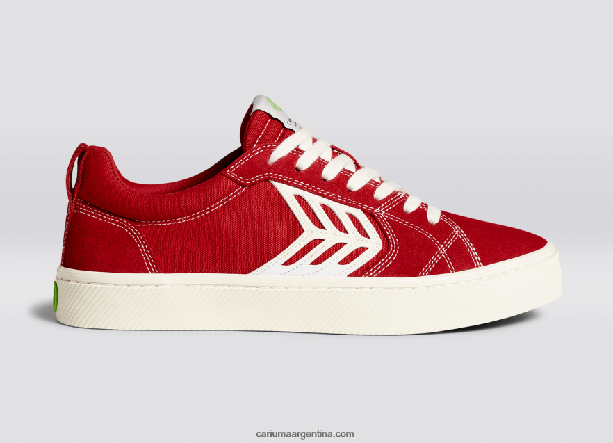 Cariuma D6DR8X138hombres contraste rojo/marfil