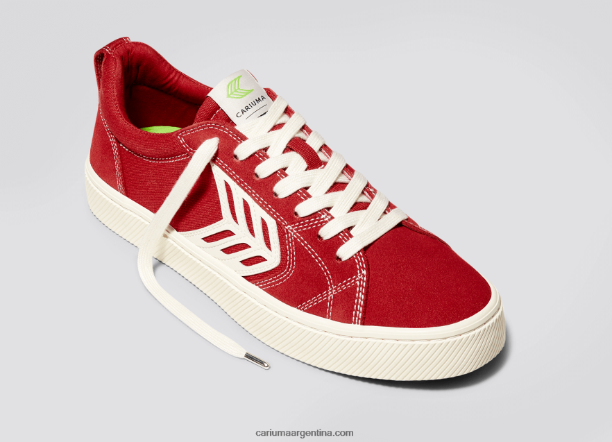Cariuma D6DR8X138hombres contraste rojo/marfil