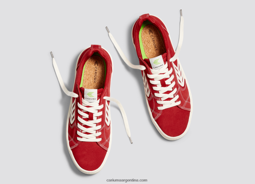 Cariuma D6DR8X138hombres contraste rojo/marfil