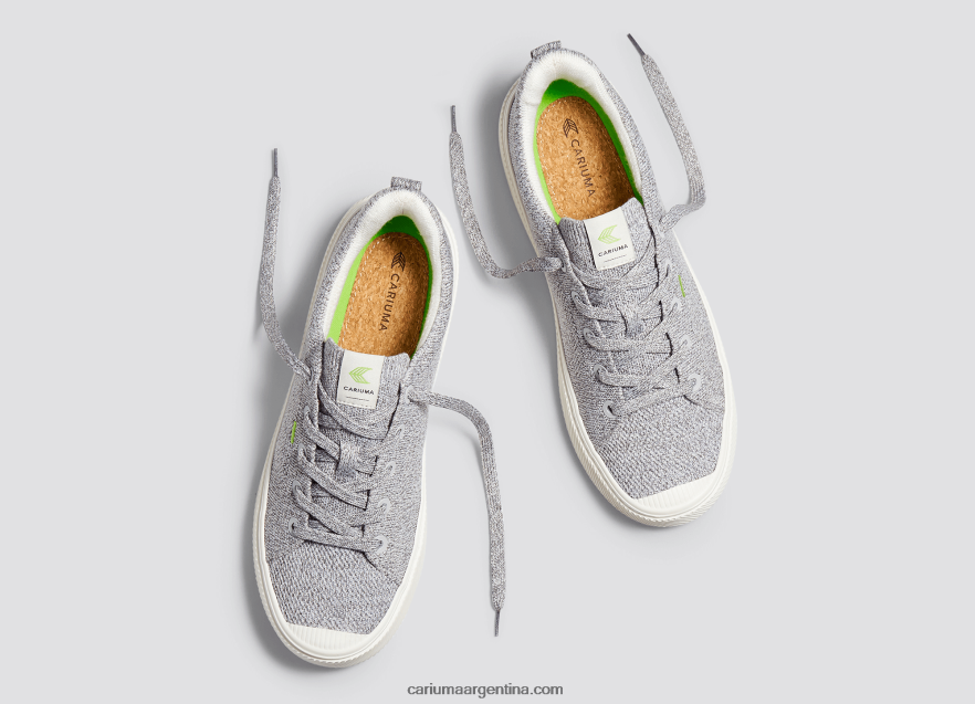 Cariuma D6DR8X181hombres punto gris piedra claro