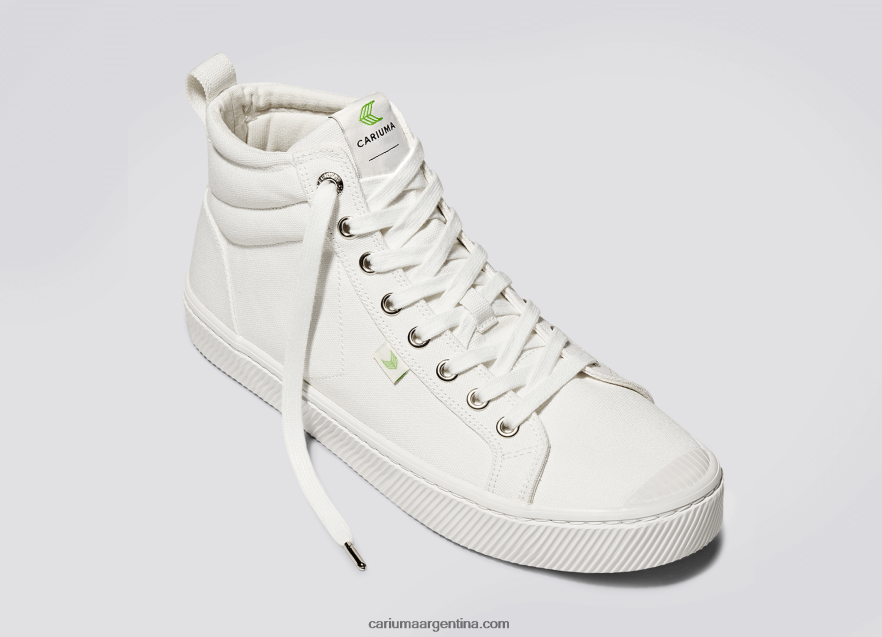 Cariuma D6DR8X55hombres lona blanquecina
