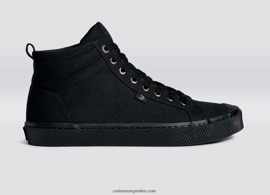 Cariuma D6DR8X57hombres todo lienzo negro