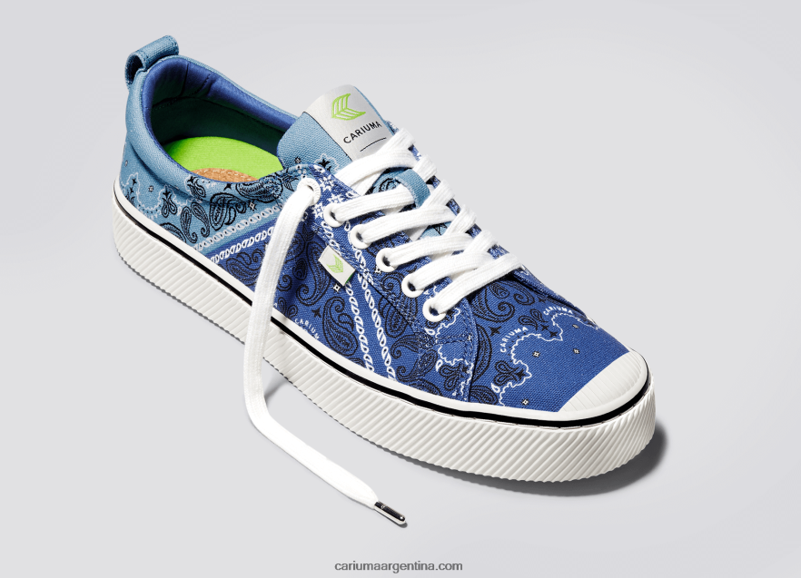 Cariuma D6DR8X15hombres lienzo pañuelo azul