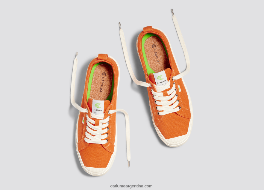 Cariuma D6DR8X23hombres lona de mandarina