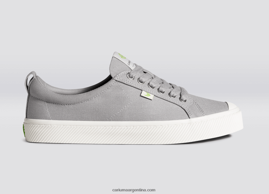Cariuma D6DR8X25hombres lienzo gris claro
