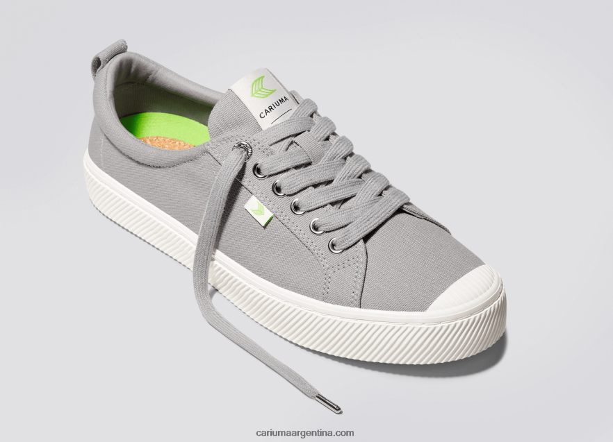 Cariuma D6DR8X25hombres lienzo gris claro