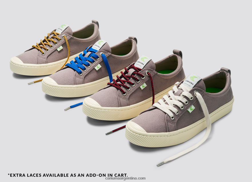 Cariuma D6DR8X2hombres lienzo gris