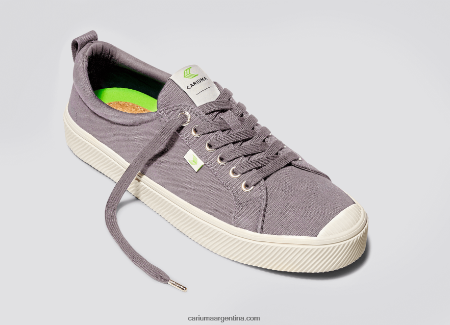 Cariuma D6DR8X2hombres lienzo gris