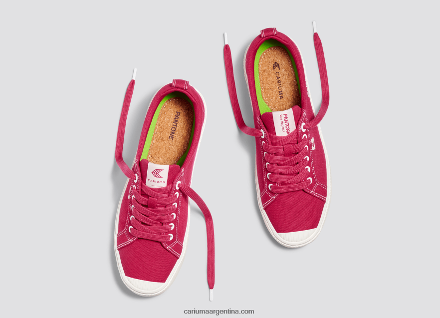 Cariuma D6DR8X38hombres pantone viva magenta/lienzo blanquecino
