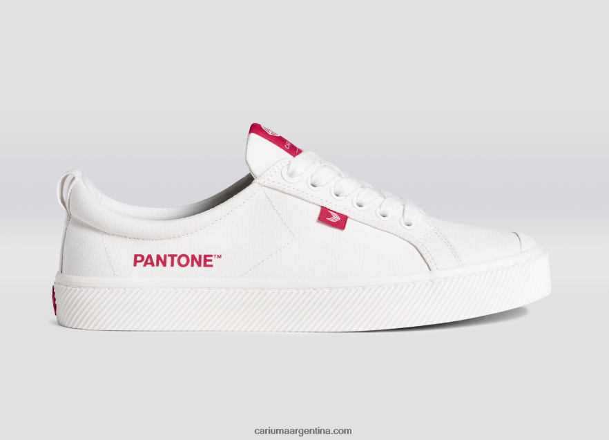 Cariuma D6DR8X39hombres lona pantone blanquecino/magenta viva