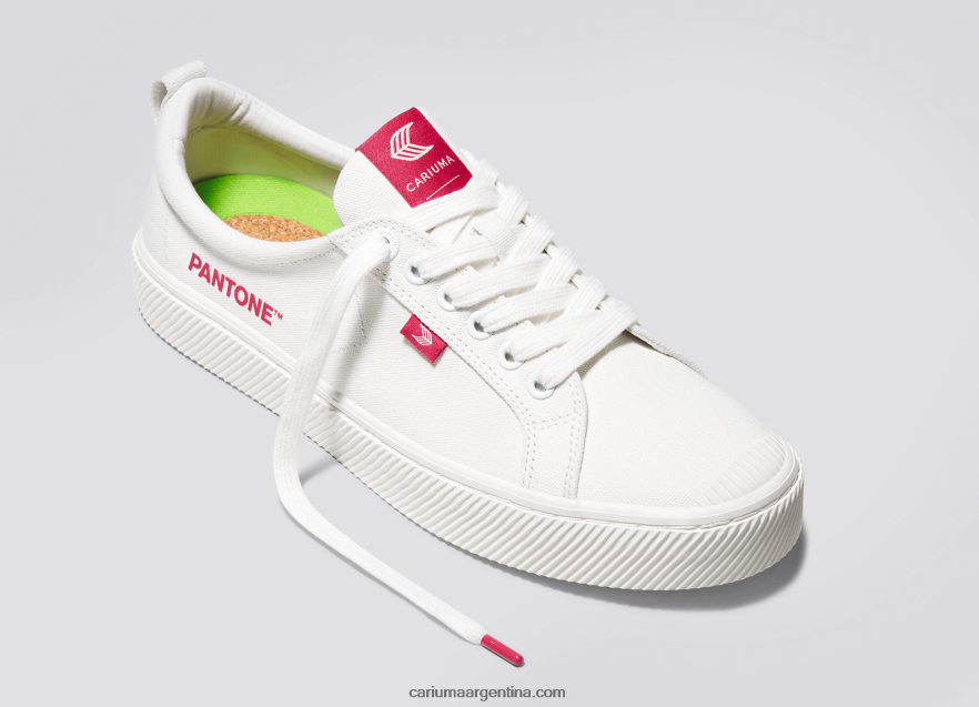 Cariuma D6DR8X39hombres lona pantone blanquecino/magenta viva