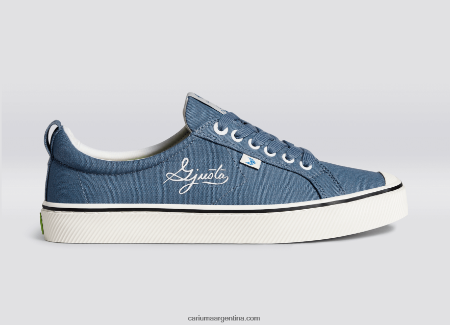 Cariuma D6DR8X53hombres lienzo azul acero gjusta