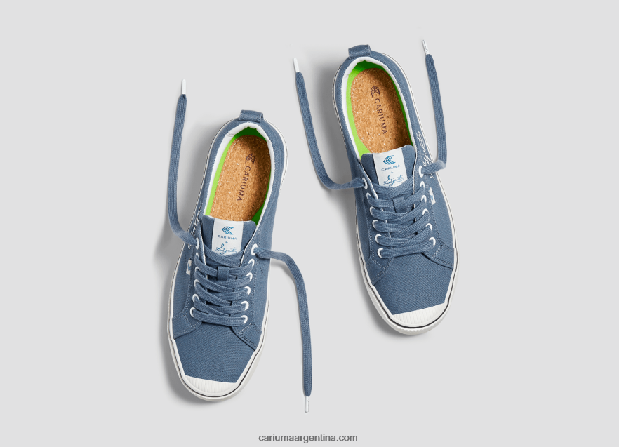 Cariuma D6DR8X53hombres lienzo azul acero gjusta