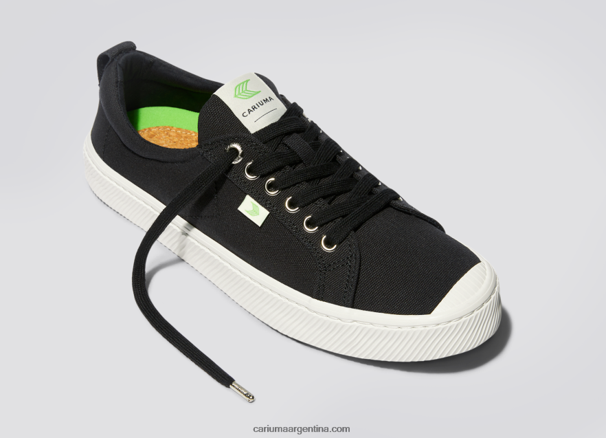 Cariuma D6DR8X6hombres lienzo negro