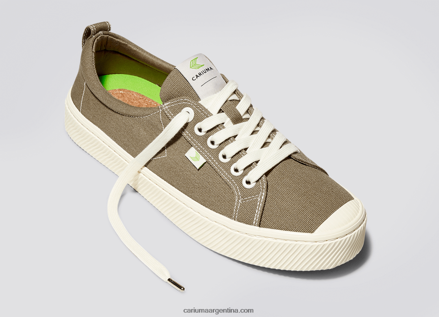 Cariuma D6DR8X7hombres Loneta hilo contraste arena
