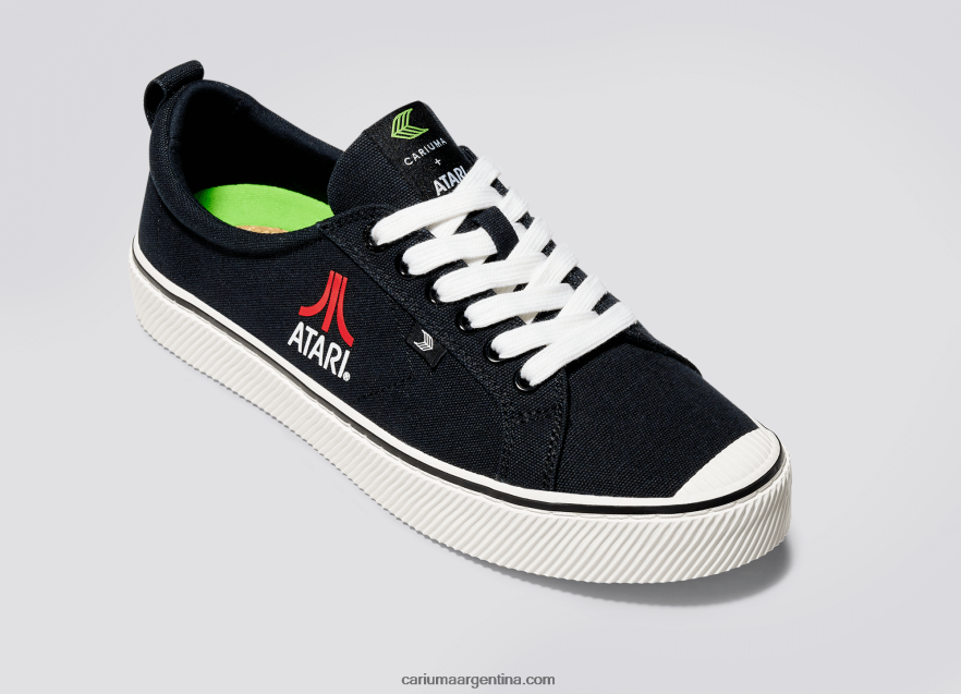 Cariuma D6DR8X92hombres lienzo negro atari