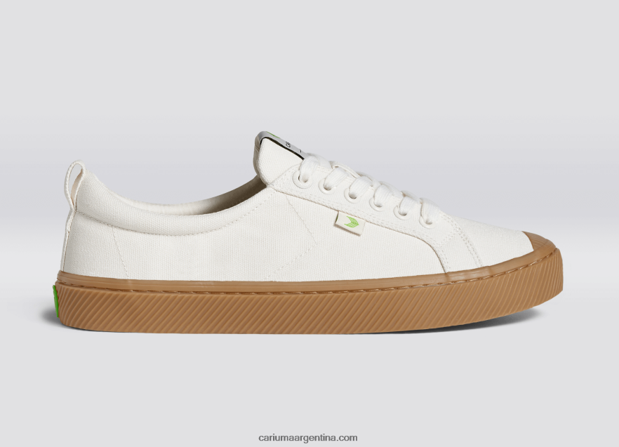 Cariuma D6DR8X9hombres lona de goma blanquecina