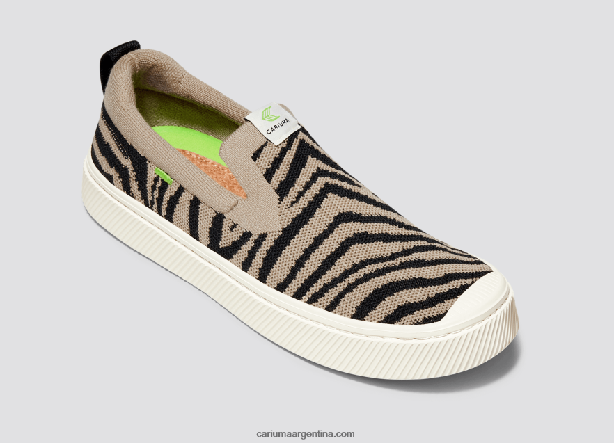 Cariuma D6DR8X172hombres punto con estampado de cebra