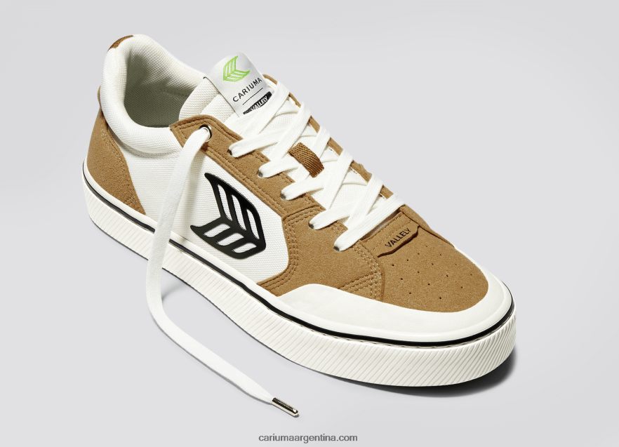Cariuma D6DR8X121hombres camel y blanco roto vintage/negro