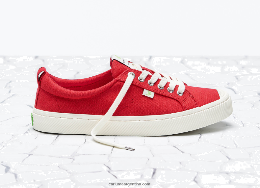 Cariuma D6DR8X224mujer lienzo rojo