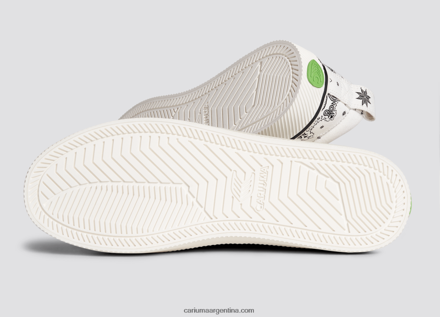 Cariuma D6DR8X234mujer lienzo bandana blanco roto