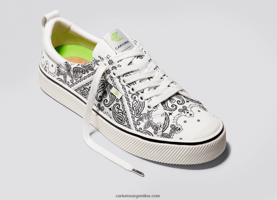 Cariuma D6DR8X234mujer lienzo bandana blanco roto