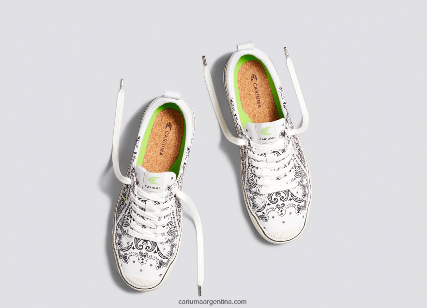 Cariuma D6DR8X234mujer lienzo bandana blanco roto