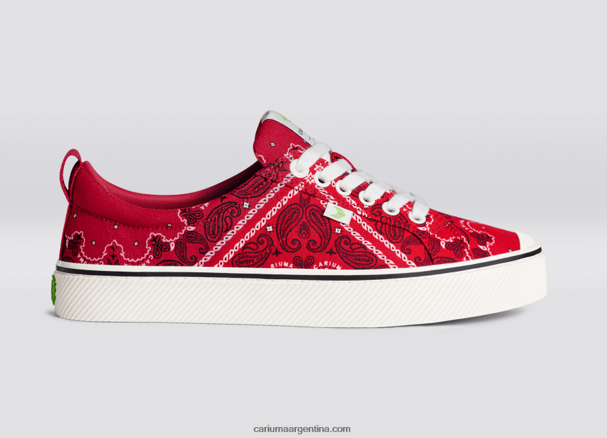 Cariuma D6DR8X236mujer lienzo pañuelo rojo