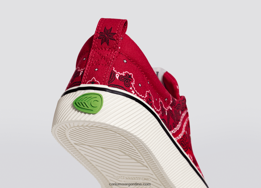 Cariuma D6DR8X236mujer lienzo pañuelo rojo