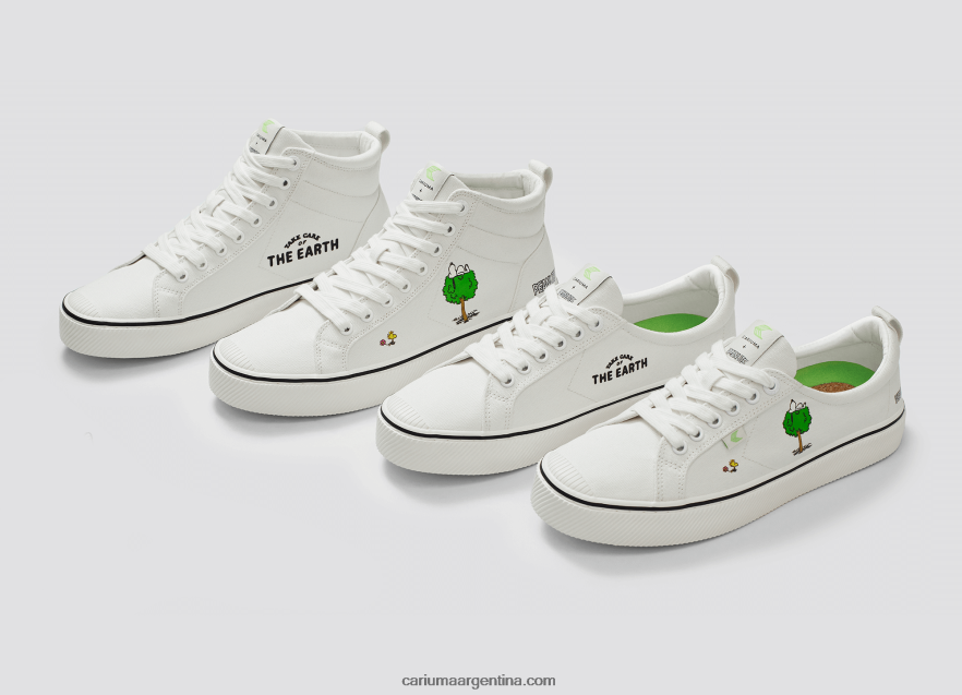 Cariuma D6DR8X299mujer lienzo blanco roto tierra de cacahuetes