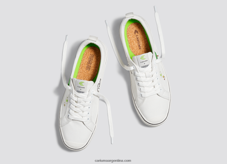 Cariuma D6DR8X299mujer lienzo blanco roto tierra de cacahuetes