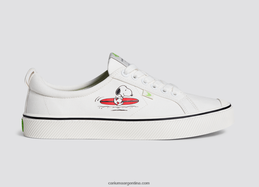 Cariuma D6DR8X300mujer lienzo blanco roto cacahuetes surf