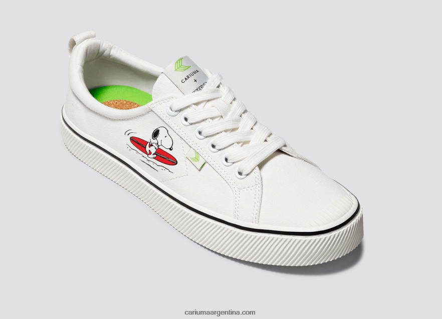 Cariuma D6DR8X300mujer lienzo blanco roto cacahuetes surf