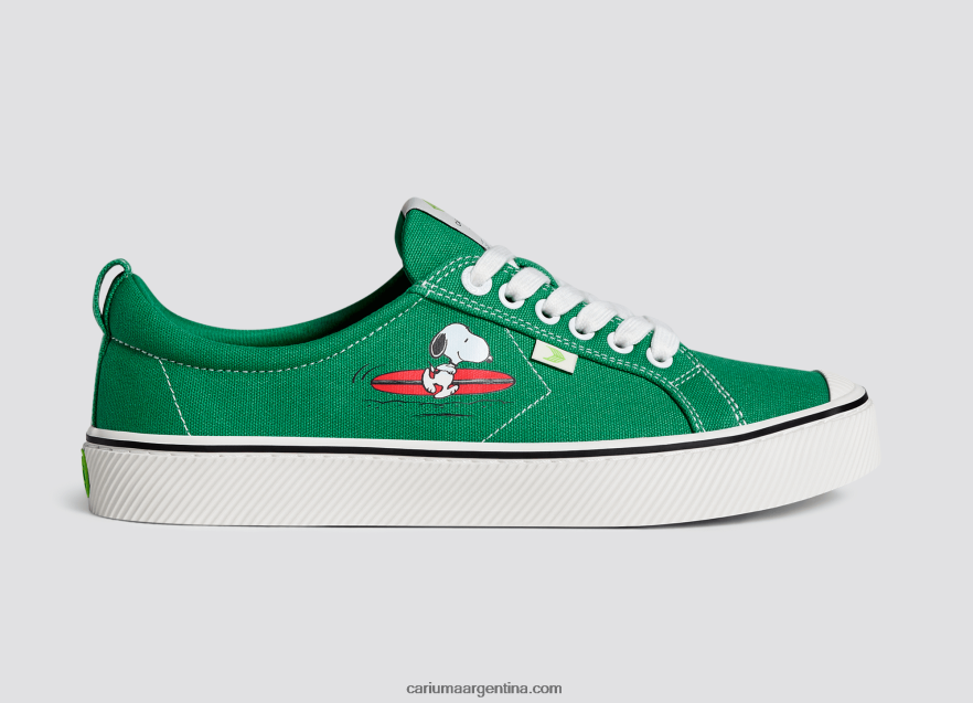 Cariuma D6DR8X301mujer lona verde surf cacahuetes