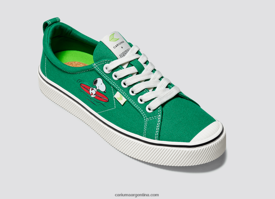Cariuma D6DR8X301mujer lona verde surf cacahuetes