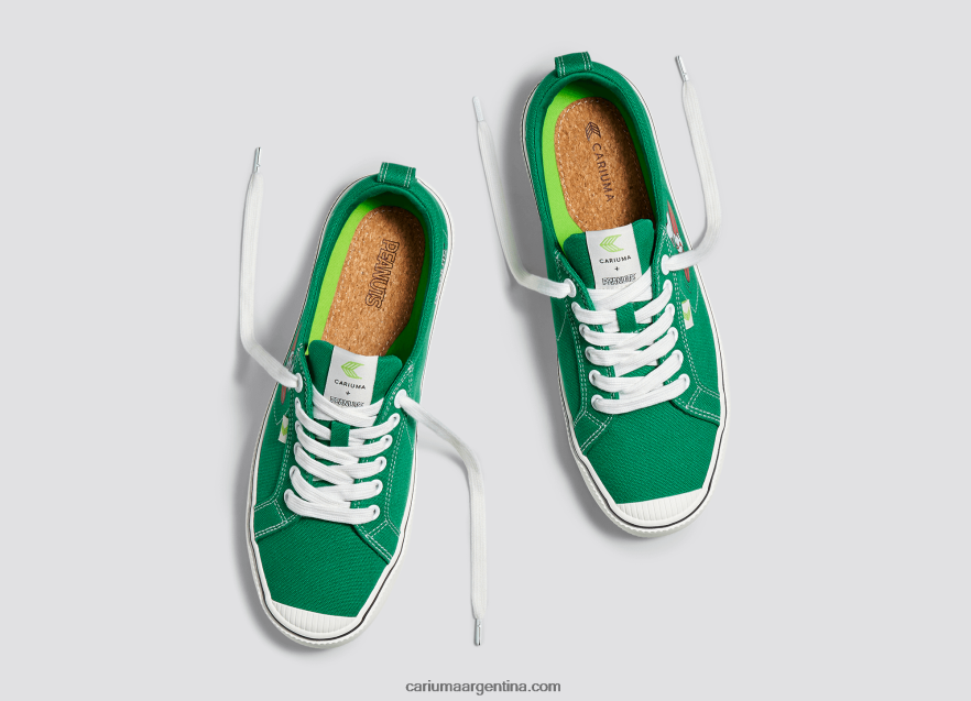 Cariuma D6DR8X301mujer lona verde surf cacahuetes