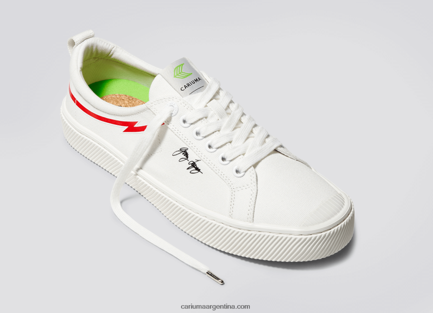 Cariuma D6DR8X305mujer lienzo blanco roto de gerry lopez
