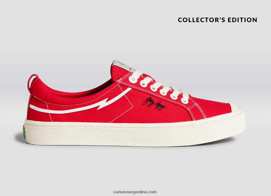 Cariuma D6DR8X306mujer lona roja de gerry lopez