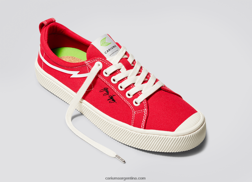 Cariuma D6DR8X306mujer lona roja de gerry lopez