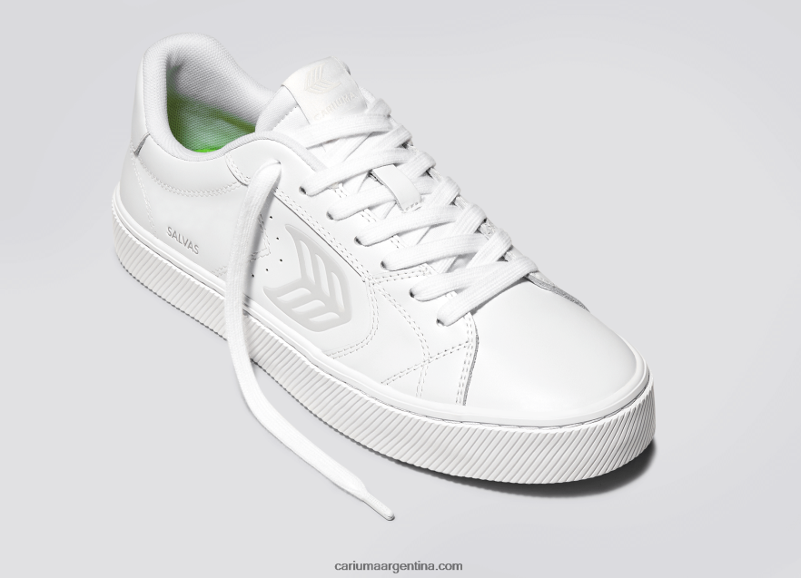 Cariuma D6DR8X313mujer cuero lwg blanco/hielo