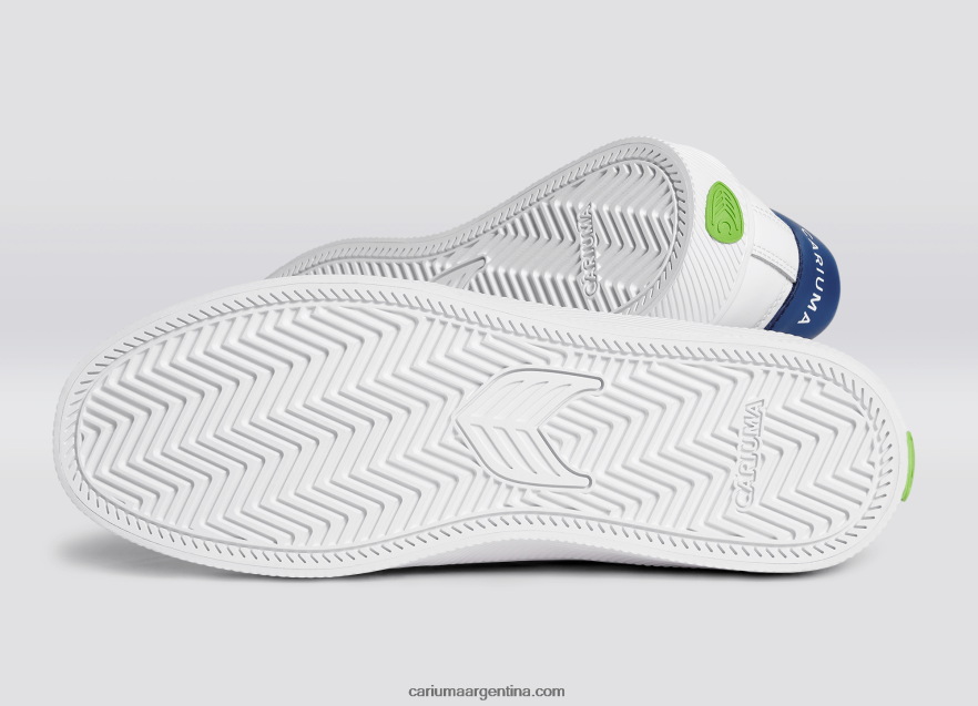 Cariuma D6DR8X318mujer cuero lwg blanco/azul