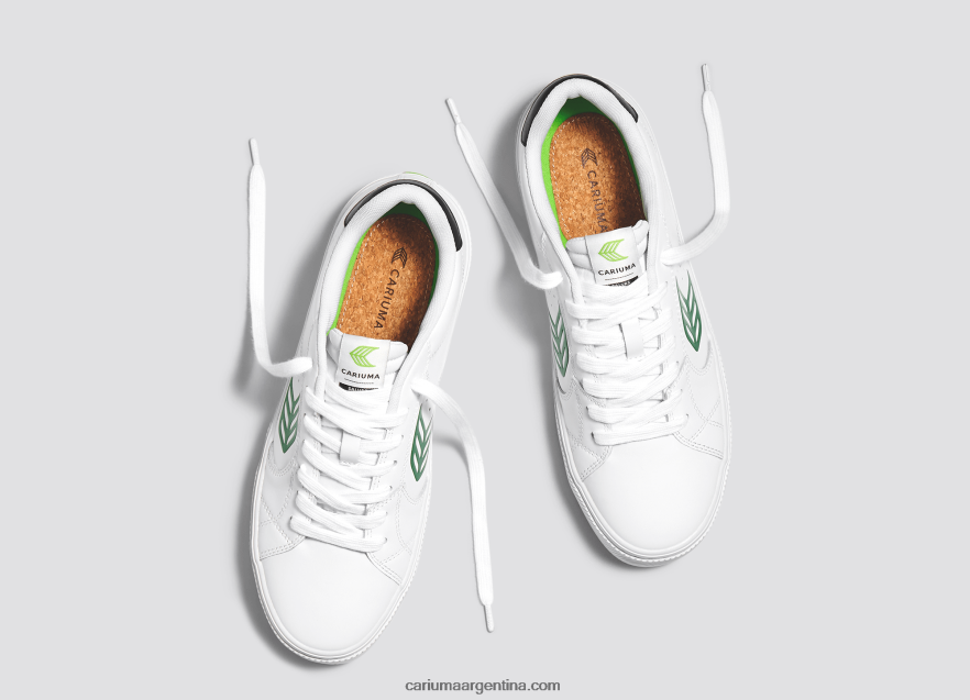 Cariuma D6DR8X320mujer cuero lwg blanco/verde