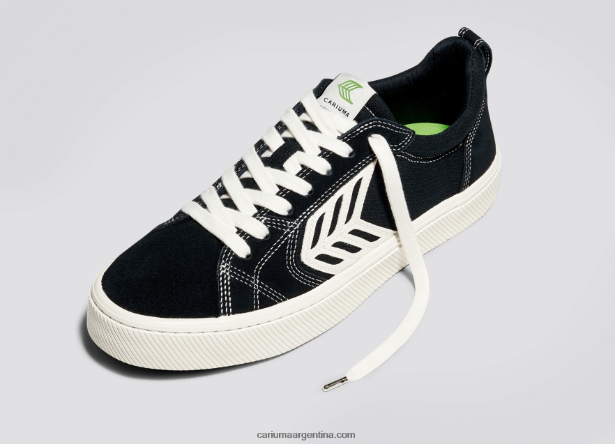 Cariuma D6DR8X366mujer pie izquierdo (zapato único)-contraste negro/marfil