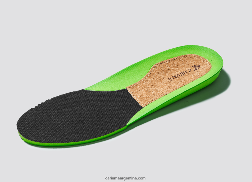 Cariuma D6DR8X369mujer pie izquierdo (zapato único)-todo goma negra/marfil