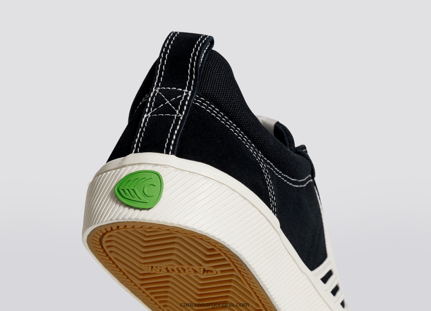 Cariuma D6DR8X374mujer pie derecho (zapato único)-contraste negro/marfil