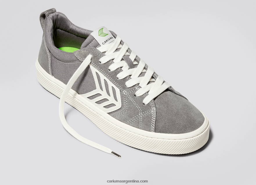 Cariuma D6DR8X375mujer pie derecho(zapato sencillo)-gris contraste/marfil