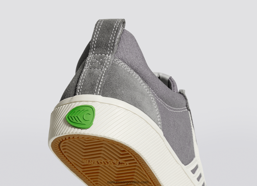 Cariuma D6DR8X375mujer pie derecho(zapato sencillo)-gris contraste/marfil
