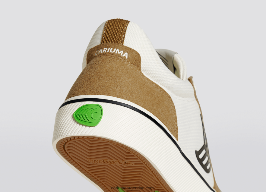 Cariuma D6DR8X338mujer camel y blanco roto vintage/negro