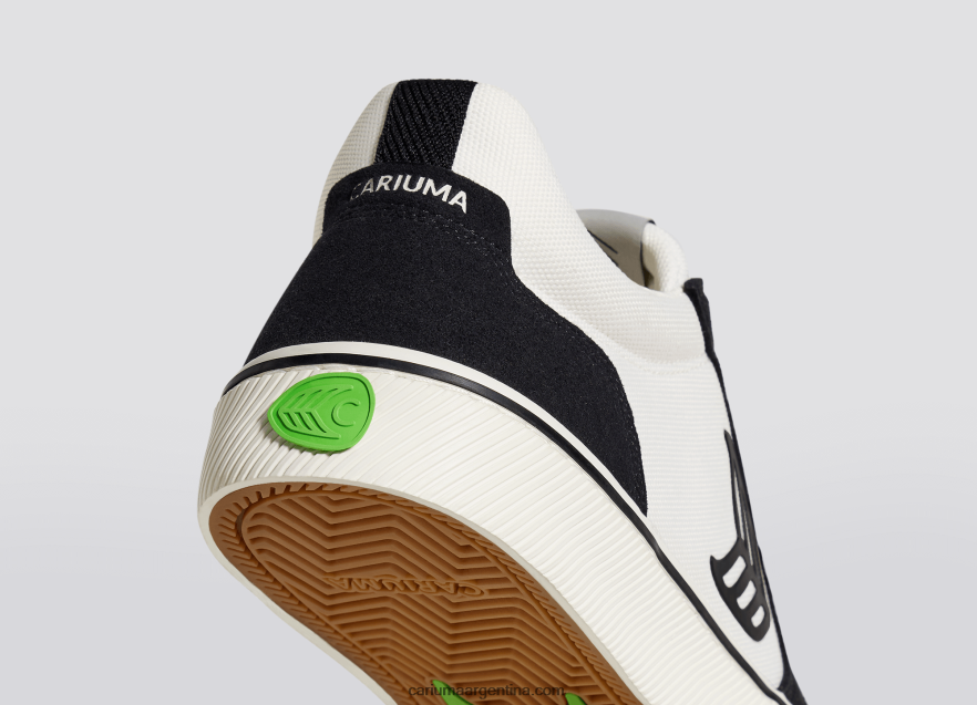 Cariuma D6DR8X339mujer vintage negro y blanco roto/negro